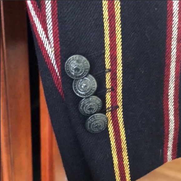 BROOKS BROTHERS ❤️ Heart Lined Striped Blazer - Picture 5 of 8